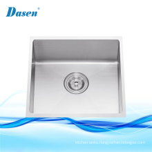 Small Square Undermount Single Bowl 304 Stainless Steel Bar Sink With Faucet